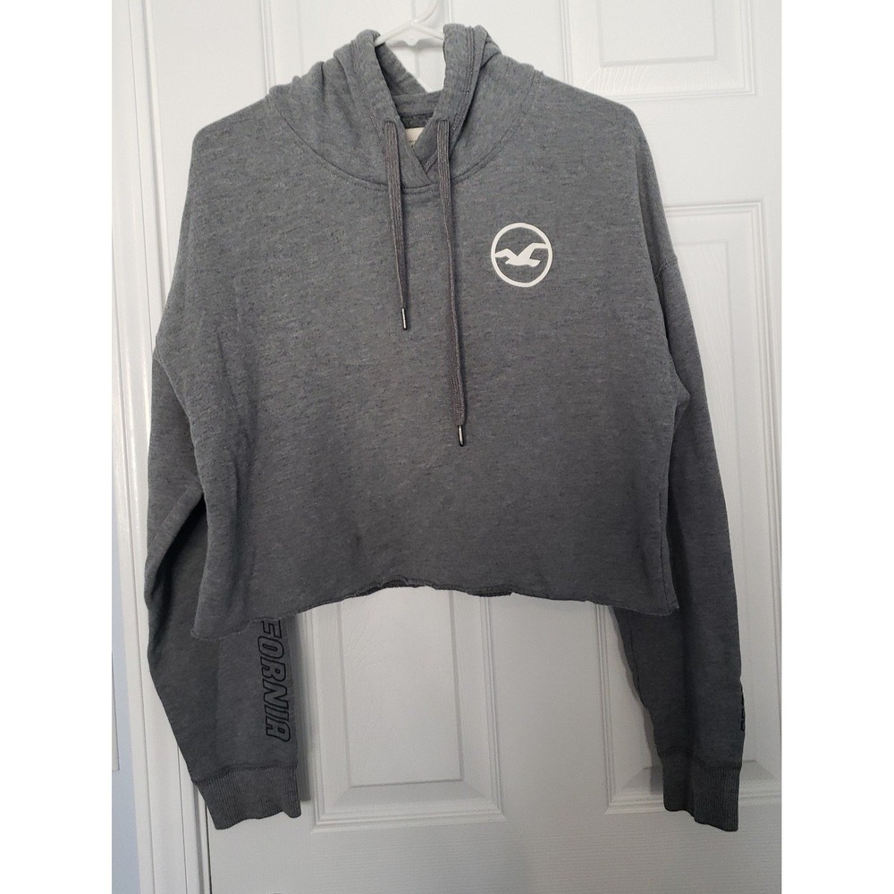 Hollister Womans Crapped Hoodie Size Large
